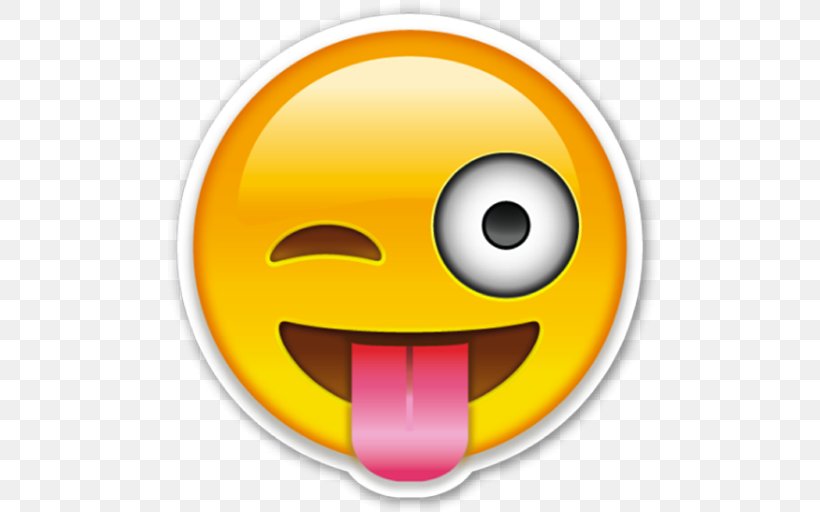 Emoticon Smiley Wink Emoji Tongue, PNG, 512x512px, Emoticon, Drawing, Emoji, Eye, Face Download Free