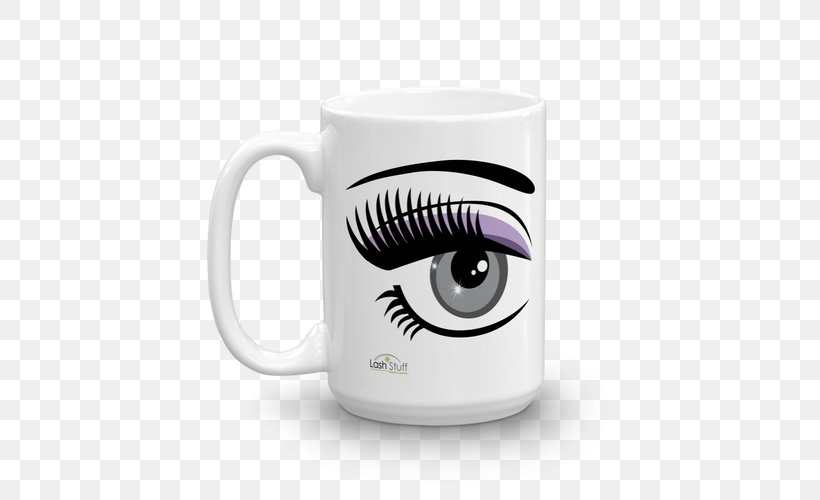 Eyelash Extensions Beauty Parlour Coffee Cup, PNG, 500x500px, Eyelash, Beauty, Beauty Parlour, Brand, Business Download Free