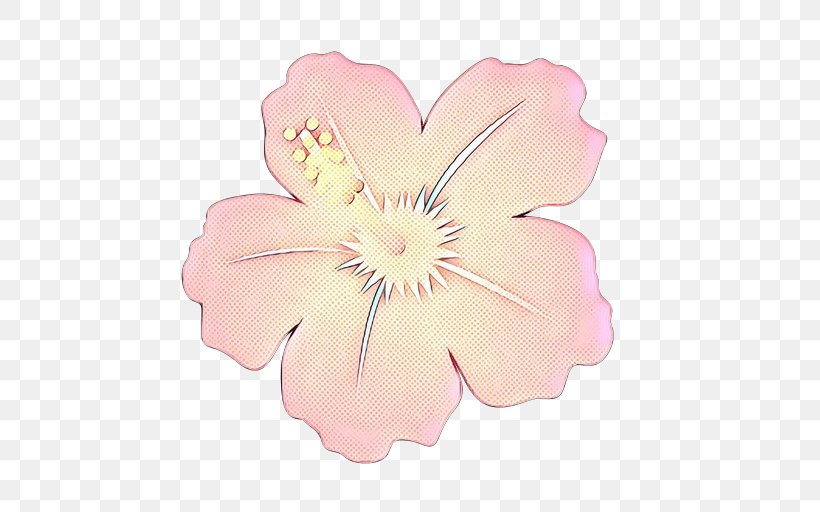 Pink Flower Cartoon, PNG, 512x512px, Pop Art, Flower, Hawaiian Hibiscus, Herbaceous Plant, Hibiscus Download Free