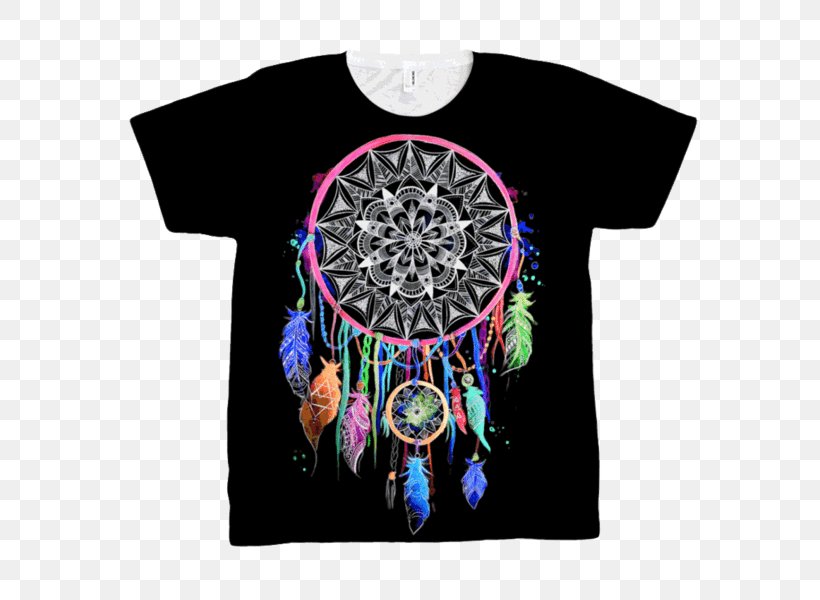 T-shirt Dreamcatcher Clothing All Over Print, PNG, 600x600px, Tshirt, All Over Print, Brand, Clothing, Crop Top Download Free