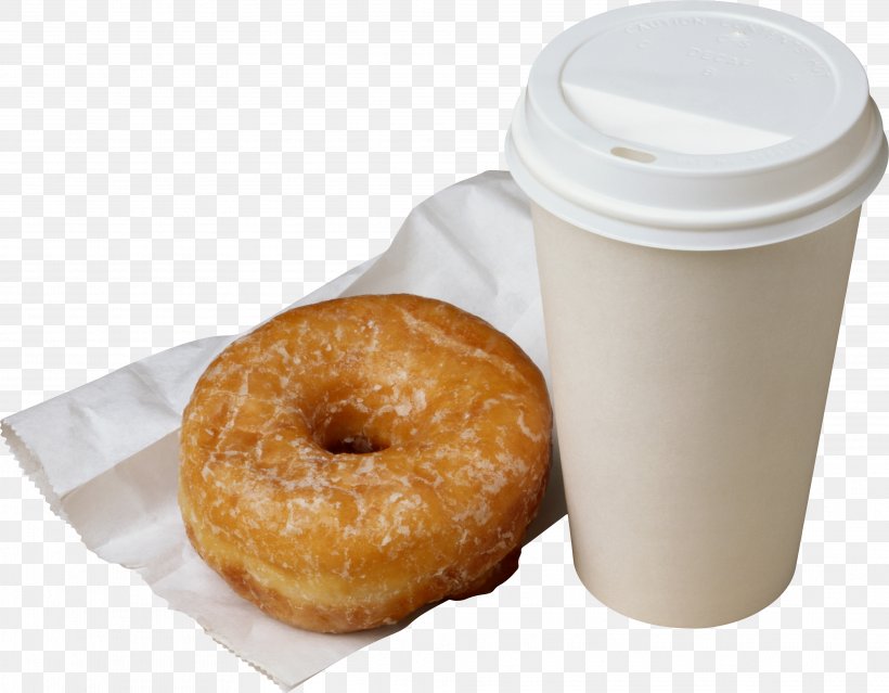 Coffee Donuts Fast Food Pastry, PNG, 3956x3087px, Coffee, Bagel, Bread, Cider Doughnut, Coffee Cup Download Free