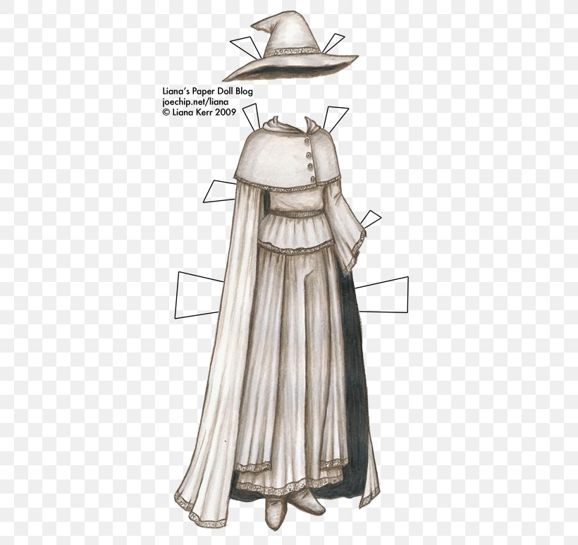 Robe Paper Doll Clothing Costume, PNG, 372x773px, Robe, Art, Art Doll, Artwork, Clothing Download Free