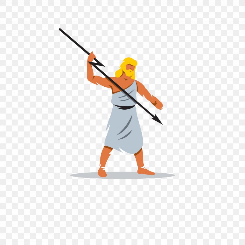 Zeus Hephaestus Poseidon Greek Mythology, PNG, 3000x3000px, Zeus, Ancient Greek Religion, Baseball Equipment, Clothing, Deity Download Free