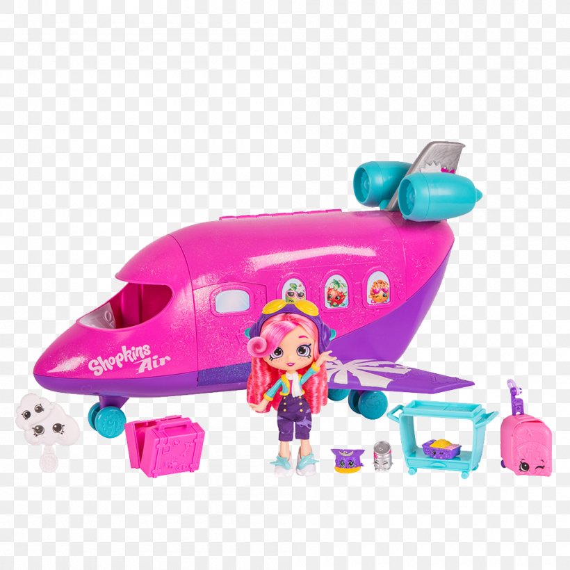 Amazon.com Airplane Shopkins Toy Jet.com, PNG, 1000x1000px, Amazoncom, Airplane, Doll, Jet Aircraft, Jetcom Download Free