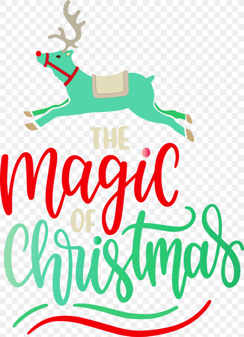Reindeer, PNG, 2175x3000px, Magic Christmas, Deer, Logo, Meter, Paint Download Free