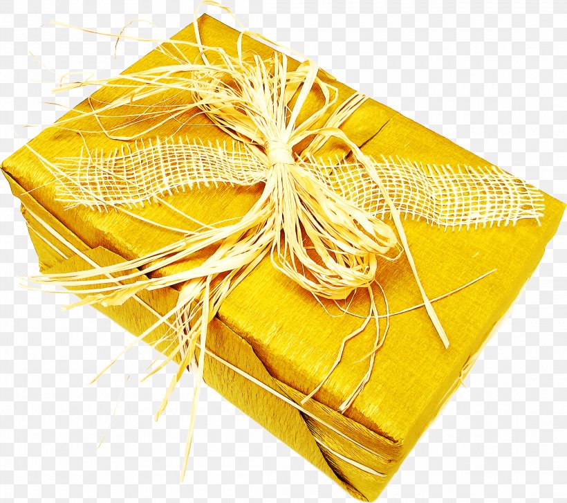 Yellow Gift Wrapping Present Food Cuisine, PNG, 2200x1952px, Yellow, Cuisine, Food, Gift Wrapping, Present Download Free