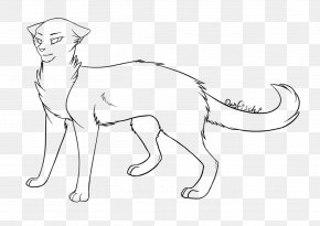 Cat - Cat Warriors Line Art Drawing Kitten PNG