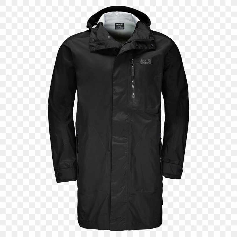 Jack Wolfskin Crosstown Raincoat Black Mens Casual Coat T-shirt Jacket, PNG, 1024x1024px, Raincoat, Black, Clothing, Coat, Hood Download Free