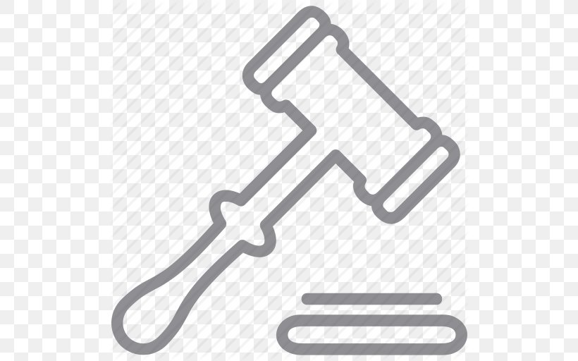 Gavel Court Clip Art, PNG, 512x512px, Ico, Bidding, Black And White, Brand, Court Download Free