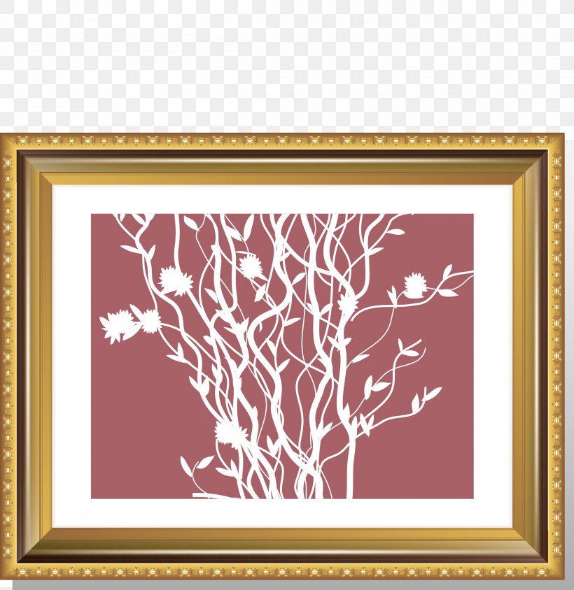Picture Frame Art Painting, PNG, 2405x2477px, Picture Frame, Art, Branch, Creative Arts, Flower Download Free