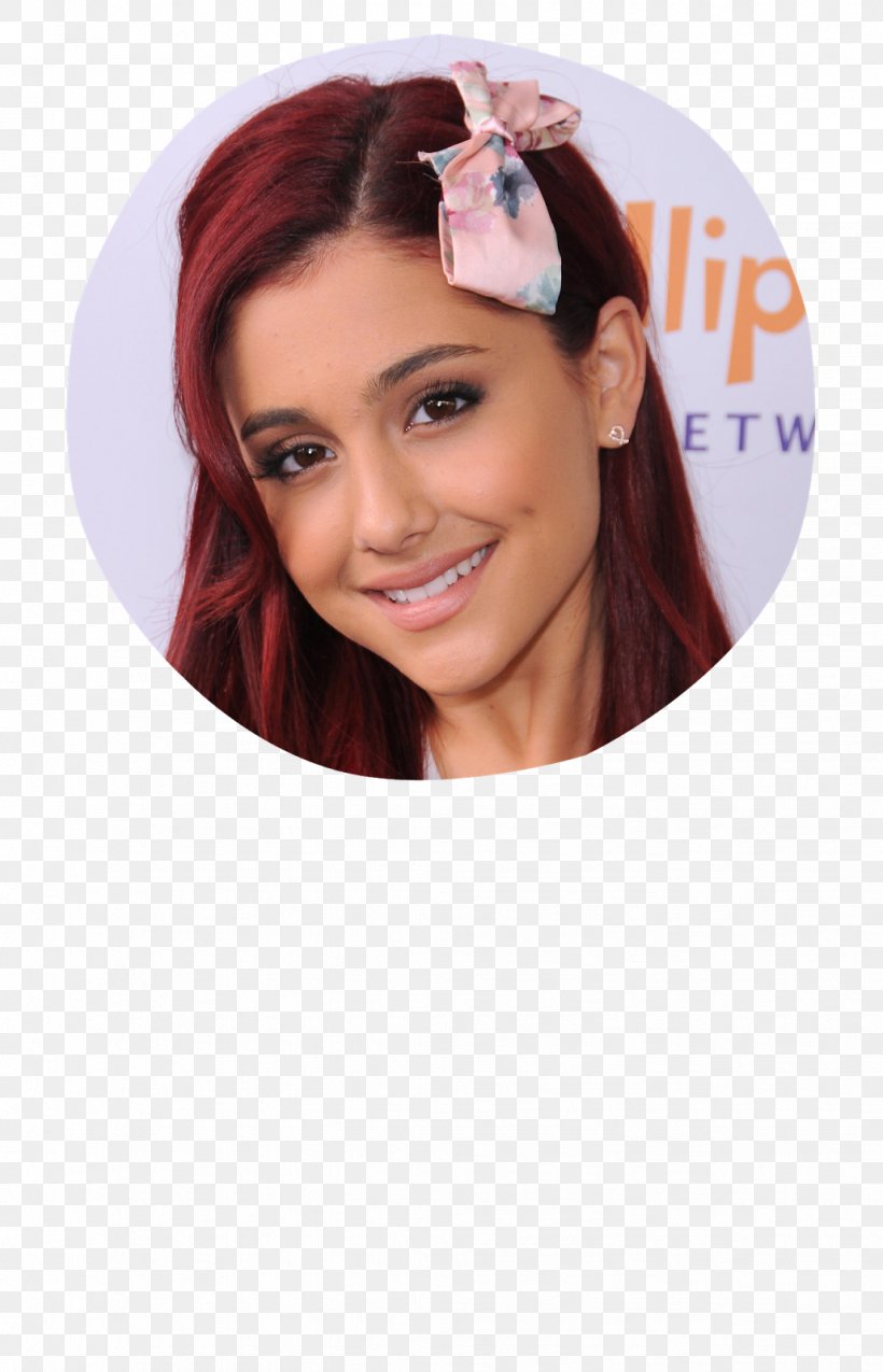 Ariana Grande Red Hair Human Hair Color Brown Hair Hairstyle, PNG, 1029x1600px, Watercolor, Cartoon, Flower, Frame, Heart Download Free