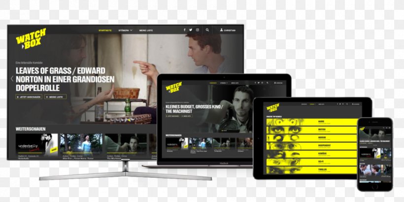 Watchbox Video On Demand RTL Television Streaming Media RTL Interactive GmbH, PNG, 900x450px, Watchbox, Brand, Display Advertising, Display Device, Electronics Download Free