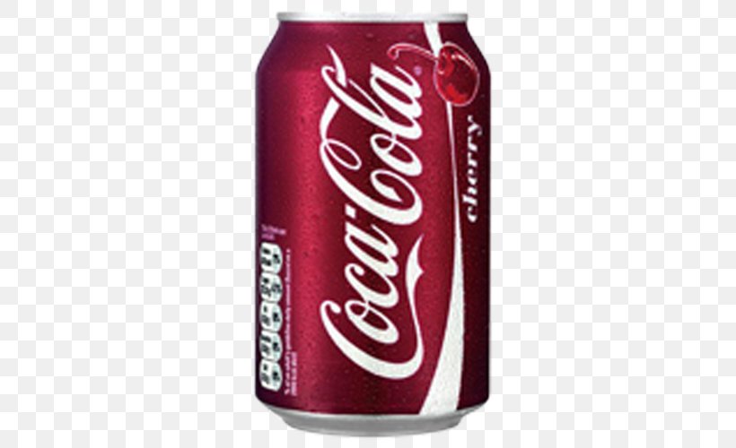 Fizzy Drinks Coca-Cola Cherry Diet Coke, PNG, 500x500px, Fizzy Drinks, Aluminum Can, Beverage Can, Carbonated Soft Drinks, Carbonated Water Download Free