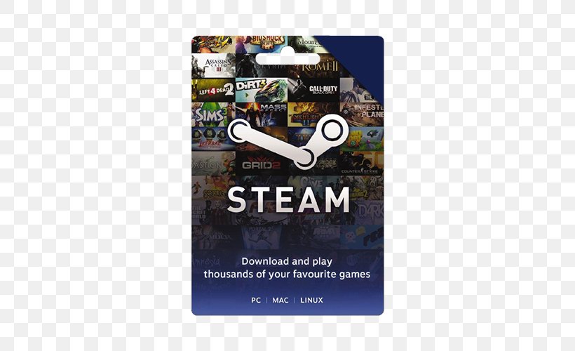 Gift Card Steam Video Game Discounts And Allowances, PNG, 500x500px, Gift Card, Advertising, Brand, Credit Card, Digital Distribution Download Free