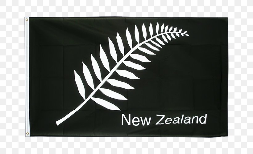 New Zealand National Rugby Union Team Silver Fern Flag Flag Of New Zealand, PNG, 750x500px, New Zealand, Brand, Feather, Fern, Flag Download Free