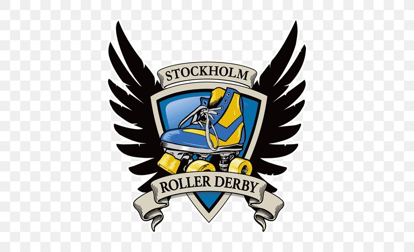 Stockholm Roller Derby Women's Flat Track Derby Association Roller Skating, PNG, 500x500px, Roller Derby, Badge, Brand, Crest, Emblem Download Free