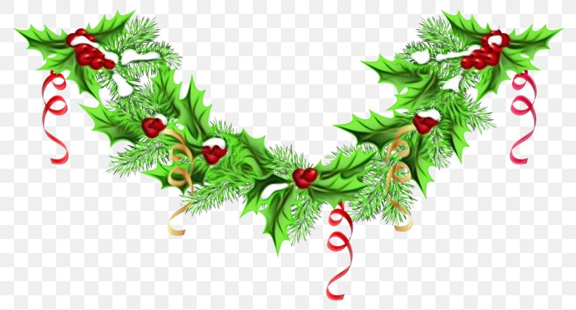 Christmas Decoration, PNG, 800x441px, Watercolor, Branch, Christmas, Christmas Decoration, Conifer Download Free