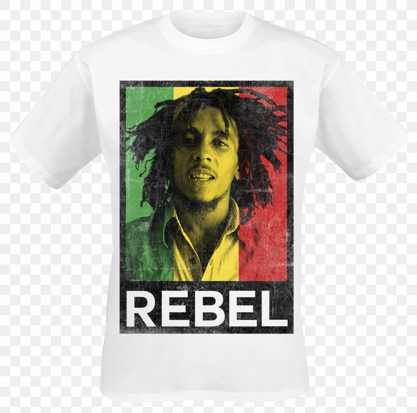 Bob Marley T-shirt Merchandising Reggae Fan, PNG, 1200x1189px, Bob Marley, Active Shirt, Brand, Clothing, Emp Merchandising Download Free