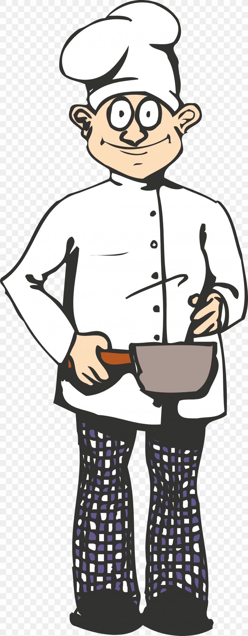 Cook Food Menu Clip Art, PNG, 2158x5534px, Cook, Art, Artwork, Black And White, Cartoon Download Free