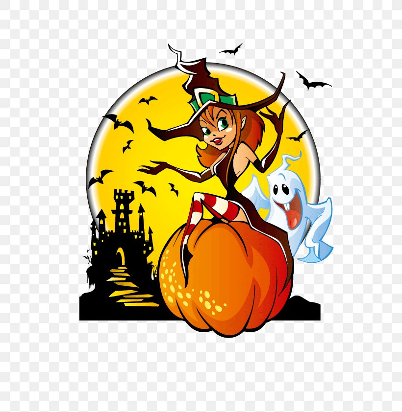 The Halloween Tree Witch Clip Art, PNG, 595x842px, United States, Art, Cartoon, Clip Art, Fiction Download Free