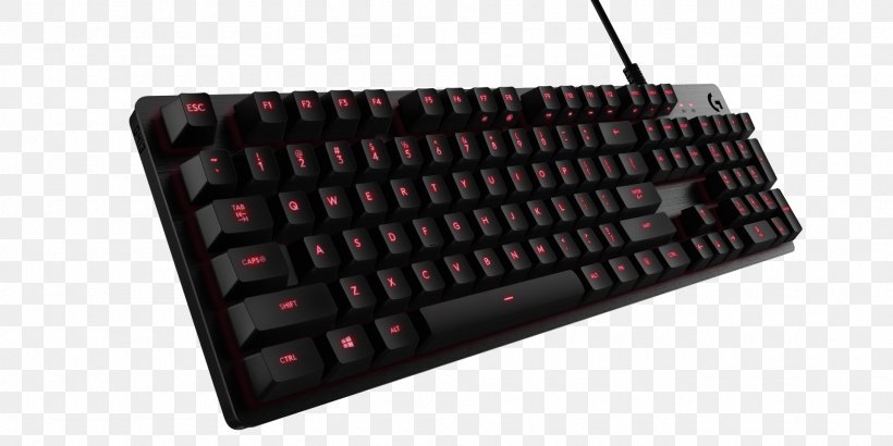 Computer Keyboard Logitech G413 Mechanical Gaming Keyboard Romer-G With USB Pass-Through Gaming Keypad, PNG, 1920x960px, Computer Keyboard, Backlight, Computer Component, Electronic Device, Gaming Keypad Download Free