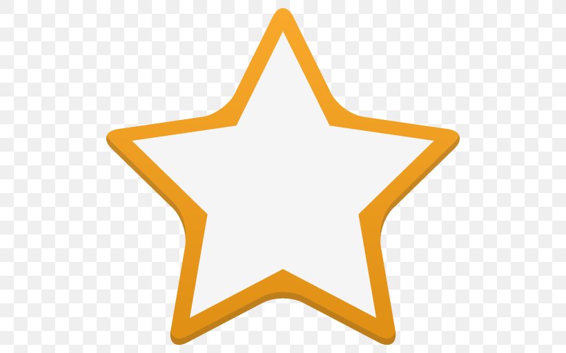 Star Symmetry Angle Area Symbol, PNG, 512x512px, 5 Star, Symbol, Area, Orange, Star Download Free