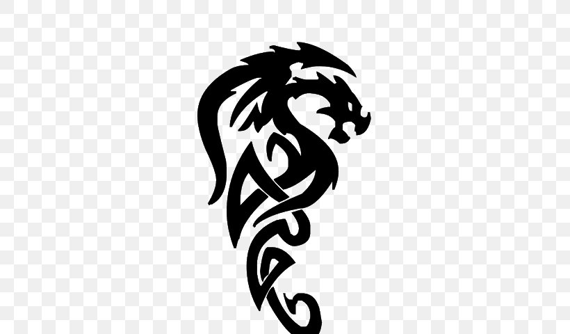 Tattoo Japanese Dragon Chinese Dragon, PNG, 640x480px, Tattoo, Art, Big Cats, Black, Black And White Download Free