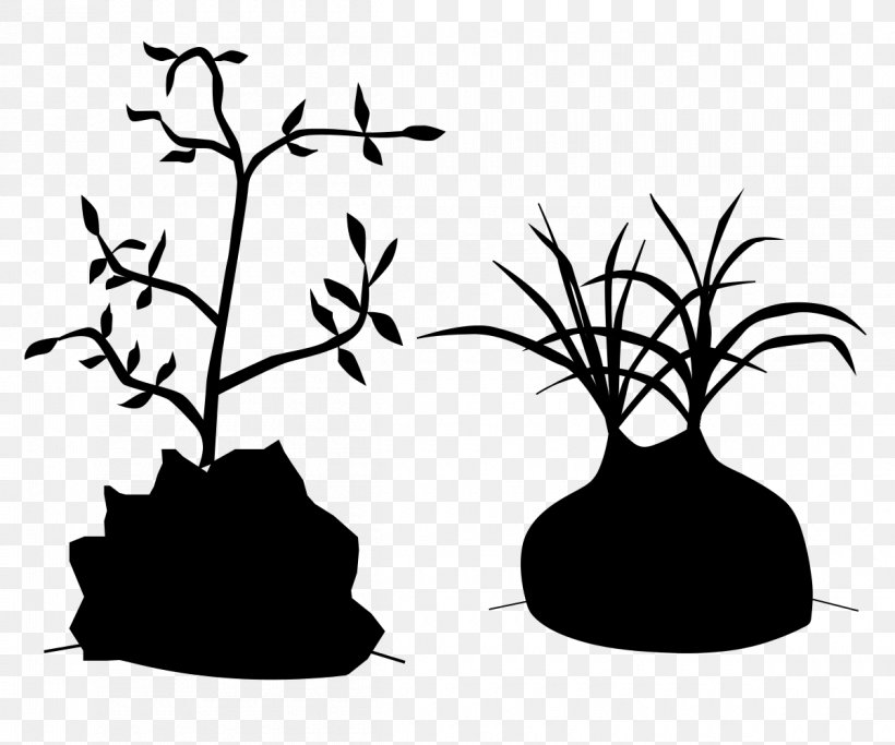 Clip Art Flower Plant Stem Leaf Silhouette, PNG, 1200x1000px, Flower, Art, Black, Black M, Blackandwhite Download Free