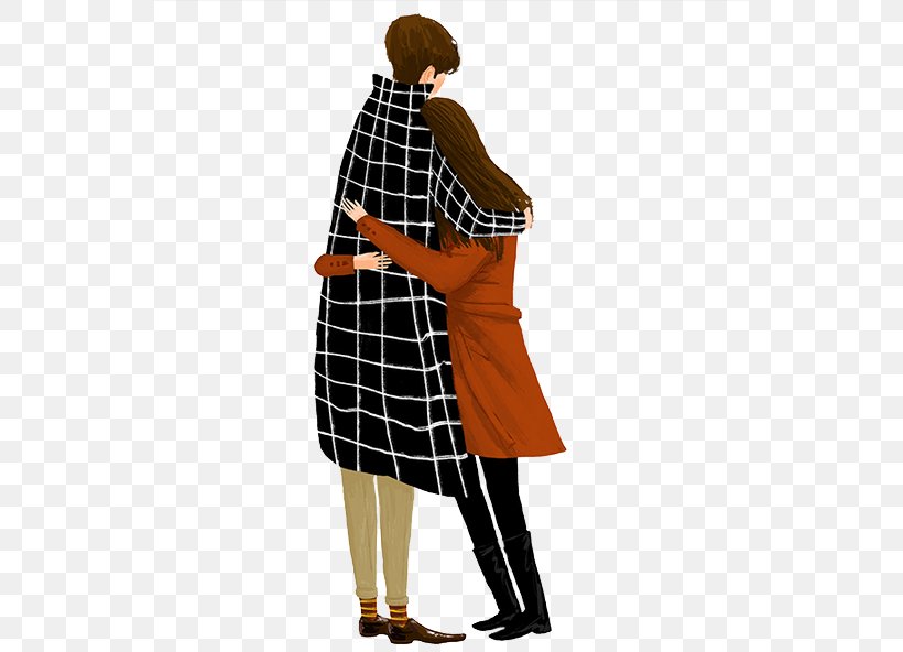 Significant Other Hug Romance Falling In Love Illustration, PNG, 540x592px, Significant Other, Cartoon, Child, Clothing, Coat Download Free
