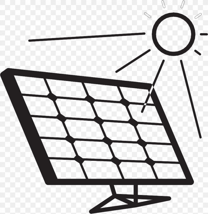 Solar Power Solar Energy Solar Panels Renewable Energy Photovoltaic System, PNG, 851x877px, Solar Power, Area, Bioenergy, Black And White, Clean Technology Download Free