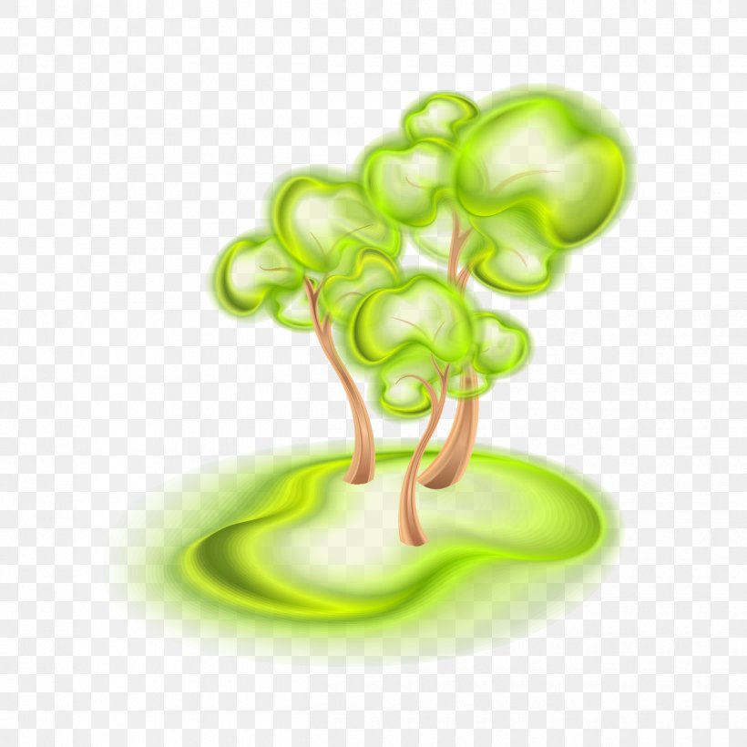 Three-dimensional Vector Green Tree, PNG, 1250x1250px, Tree, Abstract, Cdr, Fruit, Green Download Free