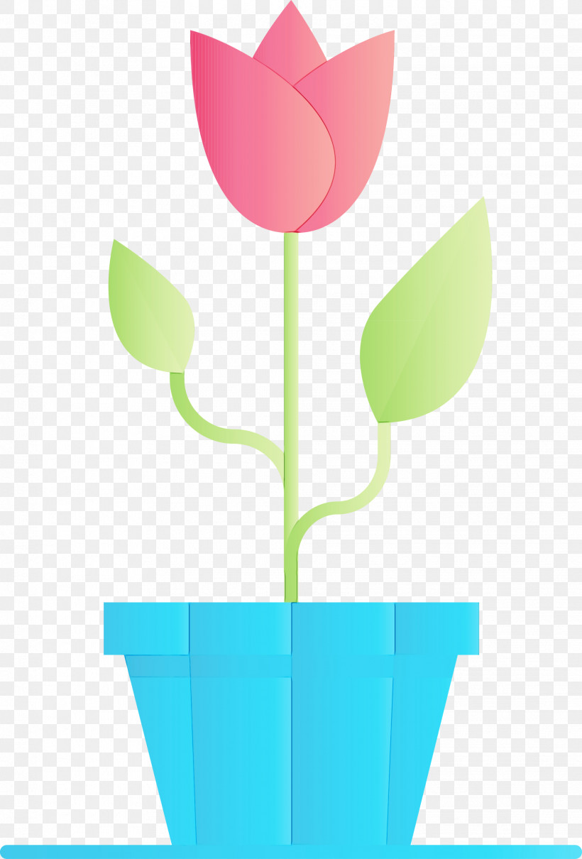 Tulip Flower Plant Plant Stem Flowerpot, PNG, 2032x3000px, Ecology, Cut Flowers, Flower, Flowerpot, Paint Download Free