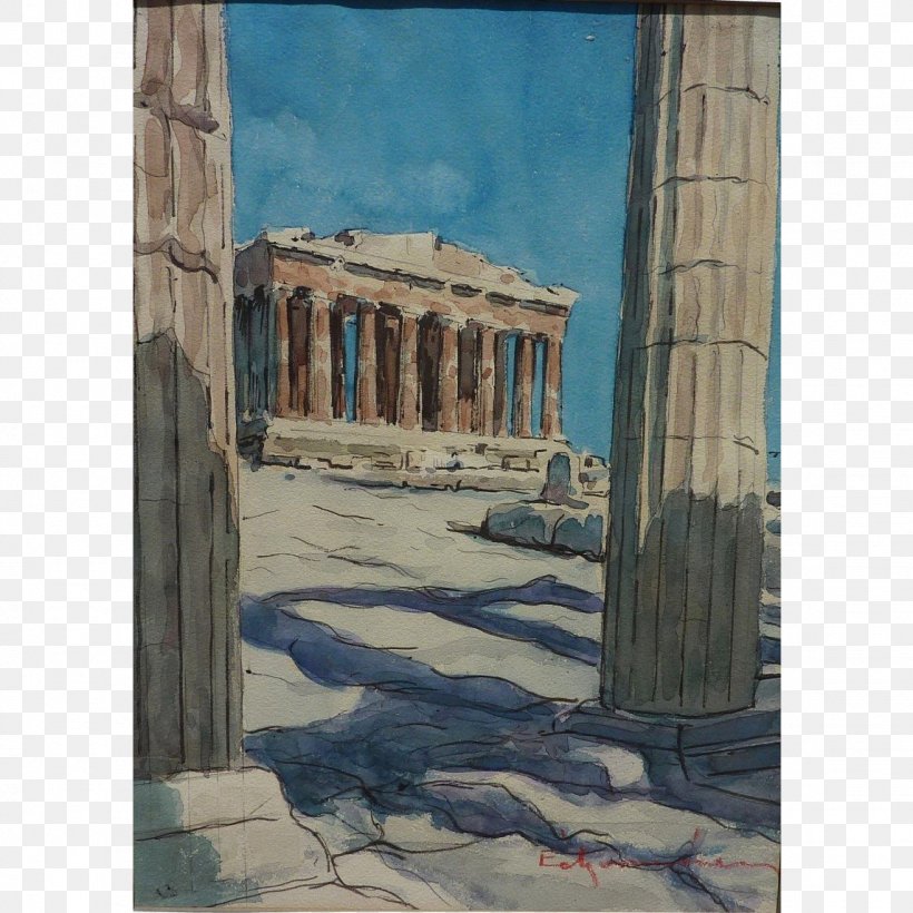 Watercolor Painting Parthenon Drawing, PNG, 1145x1145px, Watercolor Painting, Acropolis Of Athens, Ancient History, Ancient Roman Architecture, Arch Download Free