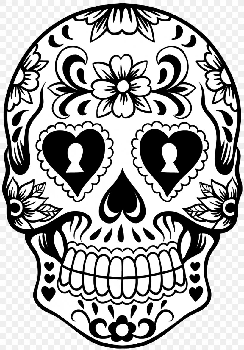 Calavera Coloring Book Skull Day Of The Dead Calaca, PNG, 900x1291px, Calavera, Adult, Black And White, Bone, Calaca Download Free