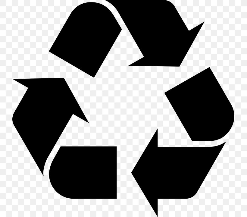 Recycling Symbol Waste, PNG, 737x720px, Recycling Symbol, Black, Black And White, Brand, Logo Download Free