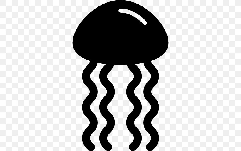 Vector Sea Creatures, PNG, 512x512px, Jellyfish, Animal, Black, Black And White, Sea Download Free