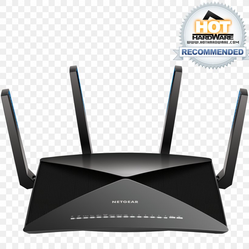 Netgear Nighthawk X10 Dual-band Gigabit Ethernet Black Wireless Router Wi-Fi, PNG, 1350x1350px, Router, Asus Rtac5300, Brand, Electronics, Electronics Accessory Download Free