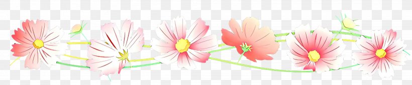 Pink Petal Flower Plant, PNG, 4167x868px, Cartoon, Flower, Petal, Pink, Plant Download Free