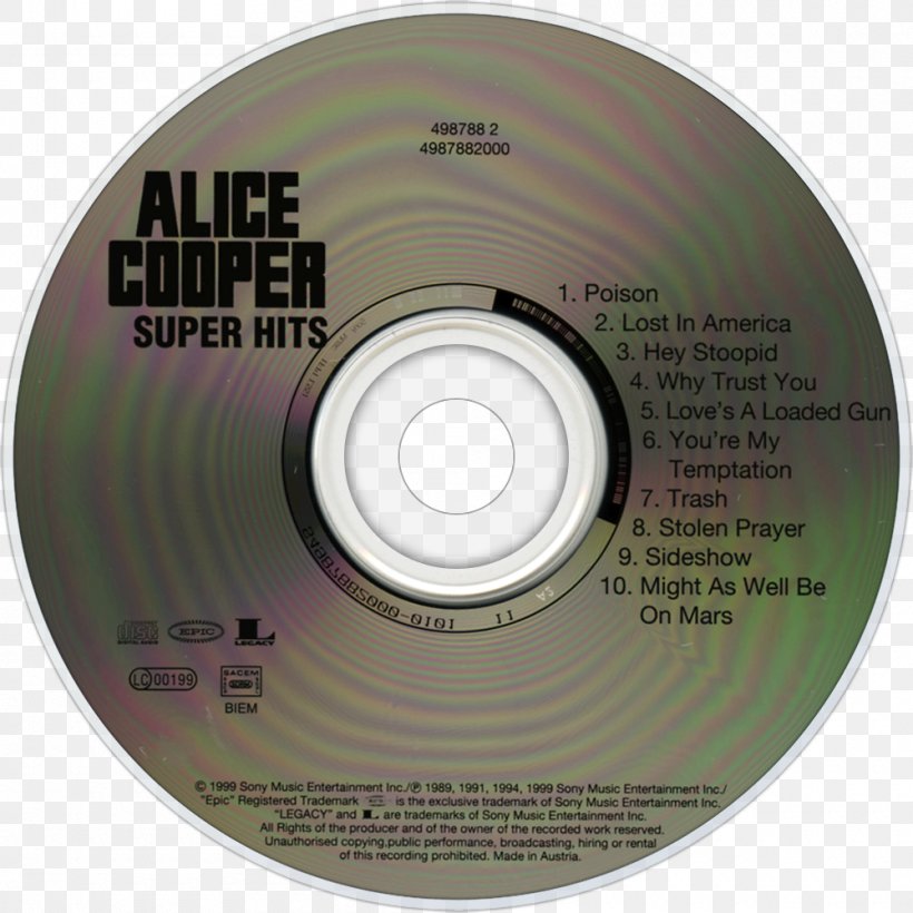 Compact Disc Mascara And Monsters: The Best Of Alice Cooper House Of Fire Super Hits, PNG, 1000x1000px, Watercolor, Cartoon, Flower, Frame, Heart Download Free