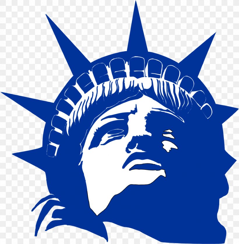 Statue Of Liberty Royalty-free, PNG, 880x901px, Statue Of Liberty, Artwork, Black And White, Blue, Drawing Download Free