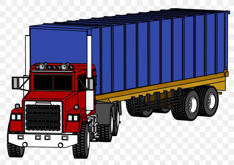 Car Semi-trailer Truck Clip Art, PNG, 2628x1848px, Car, Animation, Automotive Exterior, Brand, Cargo Download Free