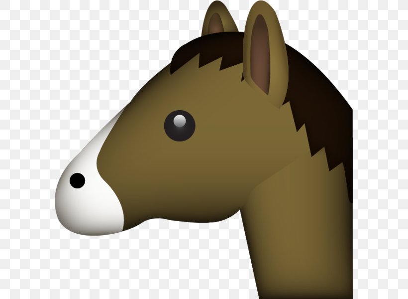 Horse Emojipedia Sticker, PNG, 599x600px, Horse, Carnivoran, Cartoon, Email, Emoji Download Free