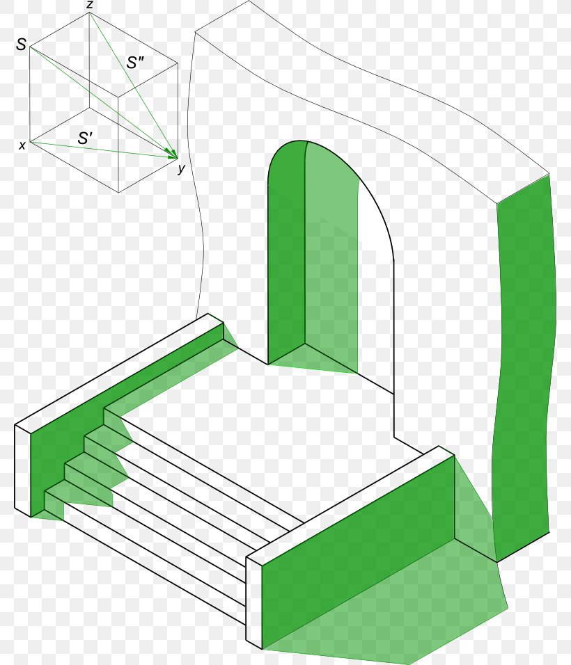 Light Axonometry Descriptive Geometry Shadow Isometry, PNG, 779x956px, Light, Arch, Area, Axonometric Projection, Axonometry Download Free