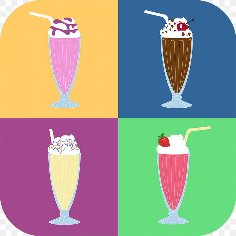 Milkshake Ice Cream Smoothie Chocolate Milk, PNG, 1024x1024px, Milkshake, Banana, Chocolate, Chocolate Milk, Dairy Product Download Free