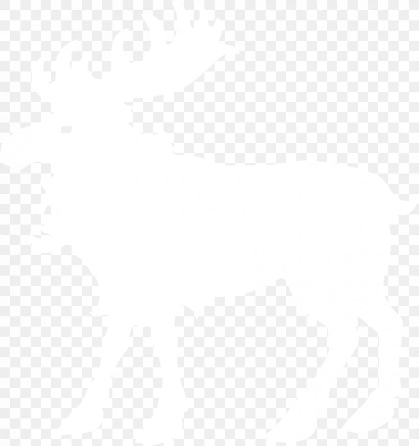 Reindeer Moose Silhouette Clip Art, PNG, 848x904px, Reindeer, Antler, Art, Black, Black And White Download Free