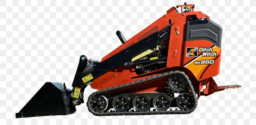 Heavy Machinery Ditch Witch Skid-steer Loader Trencher, PNG, 742x400px, Heavy Machinery, Architectural Engineering, Construction Equipment, Continuous Track, Ditch Witch Download Free