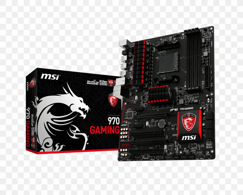Intel Motherboard MSI 970 Gaming Socket AM3+, PNG, 1000x800px, Intel, Atx, Brand, Central Processing Unit, Computer Download Free