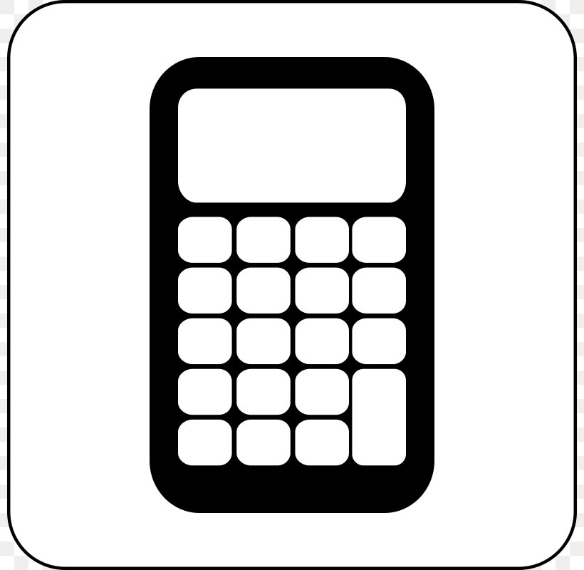 Scientific Calculator Clip Art, PNG, 800x800px, Calculator, Black And White, Calculation, Computer, Drawing Download Free