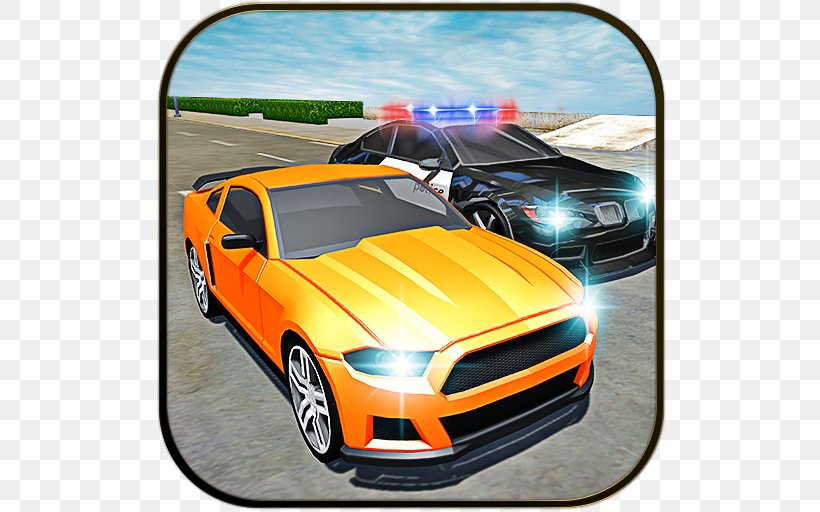 Police Car Sports Car Car Chase, PNG, 512x512px, Car, Automotive Design, Automotive Exterior, Boss 302 Mustang, Brand Download Free