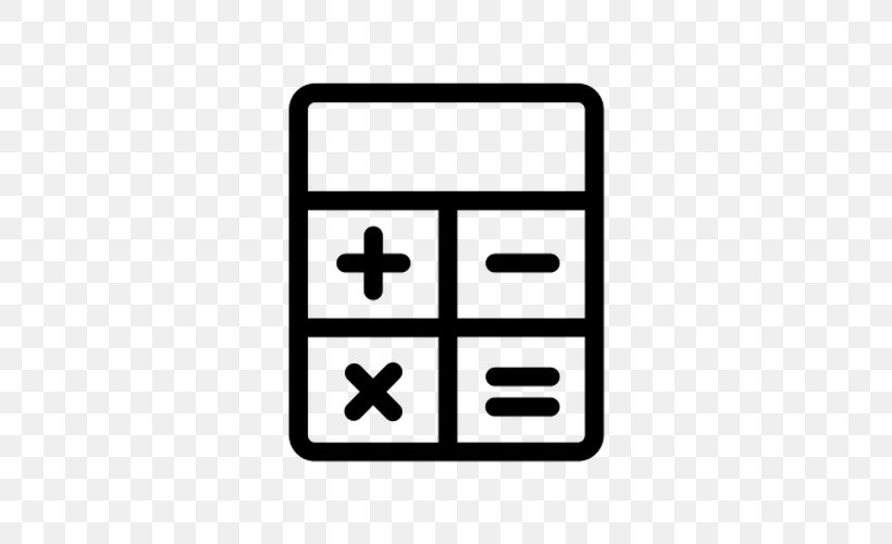 Calculator Clip Art, PNG, 500x500px, Calculator, Area, Black And White, Calculation, Flat Design Download Free